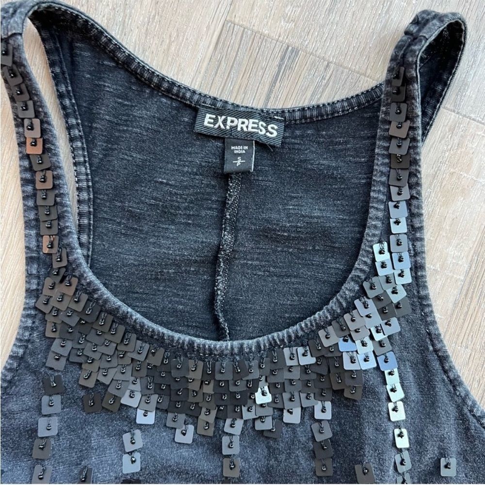 Express Charcoal Grey Racerback Tank - Picture 4 of 6